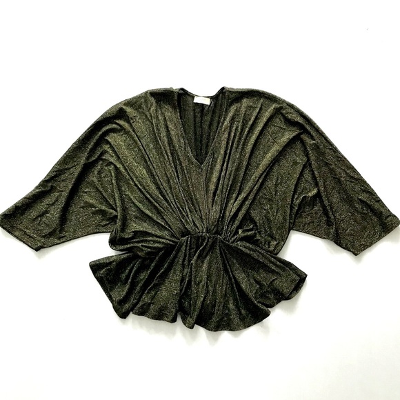 Louizon Paris Nina Metallic Gold Top (Size 1) - Picture 2 of 13